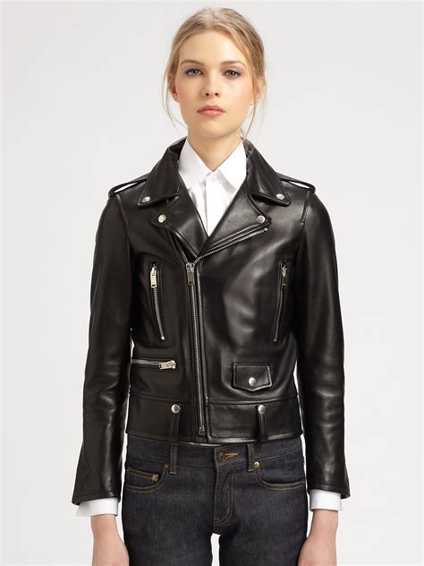 st laurent jacket|saint laurent leather jacket women's.